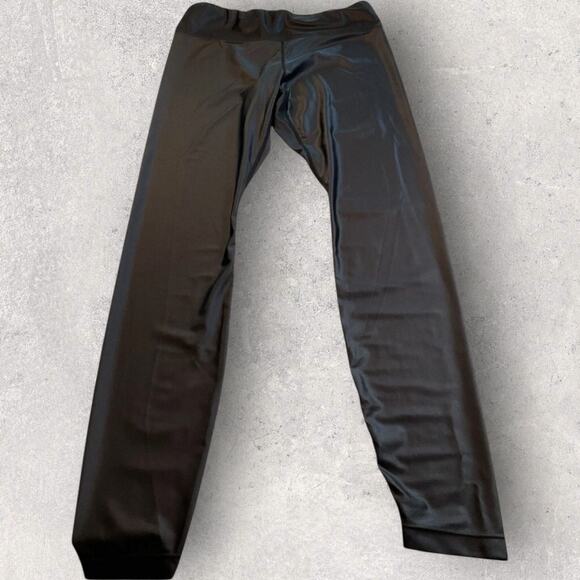 Kira Grace Santeen Black Leggings Women’s M Made in USA High Waist Yoga Workout - Picture 8 of 9